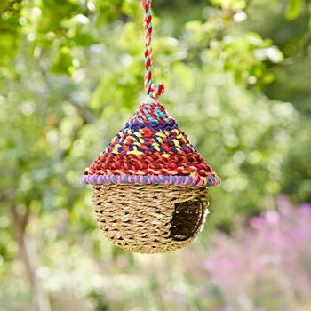 Round Recycled Cotton Birdhouse, 3 of 10