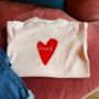 Personalised 'Loved' Baby T Shirt, thumbnail 3 of 4