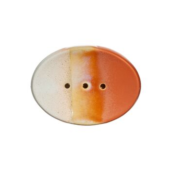 Ombre Glaze Terracotta Stoneware Soap Dish, 2 of 3