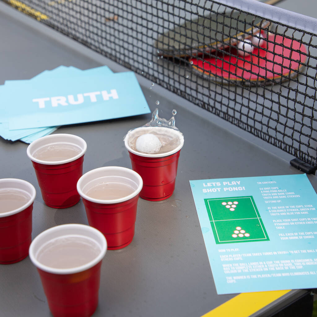 Shot Pong Drinking Game Gift Set By Proper Goose