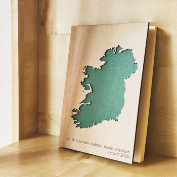 Handcrafted Ireland Map Travel Notebook, 3 of 6