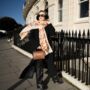 Gingerbread Man Print Scarf In Personalised Gift Box, thumbnail 3 of 7