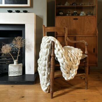 Chunky Blanket Arm Knitting Kit, 9 of 10