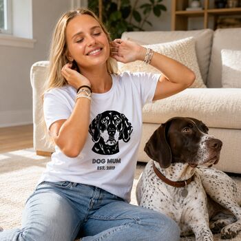 Personalised Dog Mum T Shirt, 2 of 12
