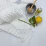 Mediterranean Waffle Towel Chalky White, thumbnail 11 of 12