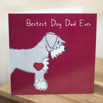 Schnauzer Dog Dad Father's Day Card, 2 of 3