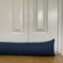 Blue Tweed Draught Excluder, Door Draught Stopper, thumbnail 1 of 4