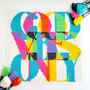 Good Vibes Only Chunky Cross Stitch Kit, thumbnail 1 of 5