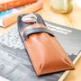 Personalised Pebble Grain Leather Glasses Case Perfect Father's Day Gift, Great Gift For Dad Or Grandad, thumbnail 9 of 11