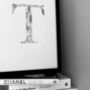 'Letter T' Linear Illustration Print, thumbnail 1 of 7