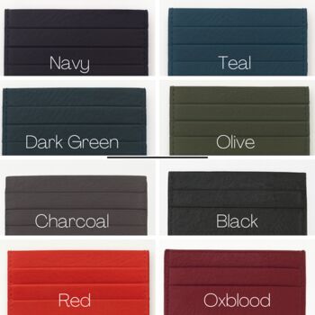 Real Leather Cardholder With Initials, 6 of 8