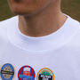 Crystal Palace Football Beer Mats Oversized T Shirt, thumbnail 10 of 10