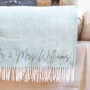 Personalised Couple's Wool Throw, thumbnail 2 of 4
