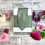Dark Sage Woven Wedding Tie Set, thumbnail 6 of 6