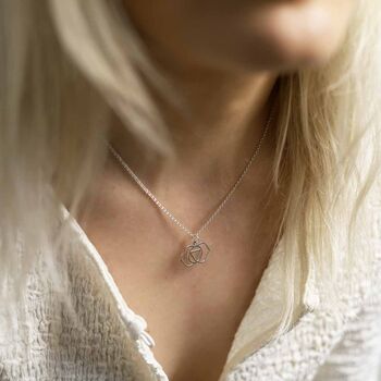 Sterling Silver Large Third Eye Chakra Pendant Necklace, 2 of 6