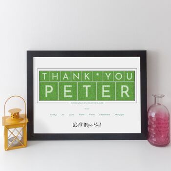 Personalised Retirement Print With Names, 11 of 12