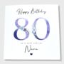 Personalised 80th Birthday Card, thumbnail 5 of 6