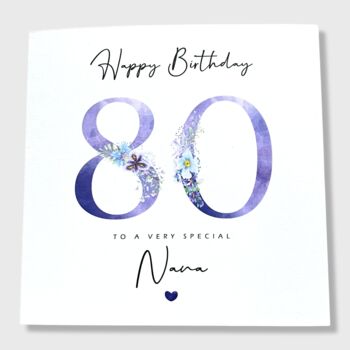 Personalised 80th Birthday Card, 5 of 6