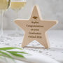 Personalised Engraved Graduation Wooden Star Keepake, thumbnail 1 of 2