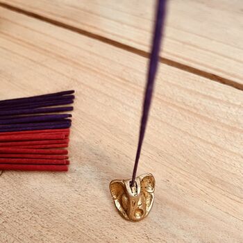 Mini Handmade Brass Elephant Incense Holder, 3 of 10