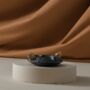 Handmade Round Marble Ashtray With Twin Tiger Head Detail, thumbnail 4 of 5