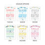 Personalised Baby Details Print, thumbnail 2 of 10
