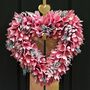 Pink Petals Heart Shaped Wreath, thumbnail 3 of 7