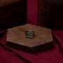 Malachite Stone Silver Signet Ring, thumbnail 10 of 11