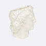 White Ceramic Apollo Vase, thumbnail 3 of 4