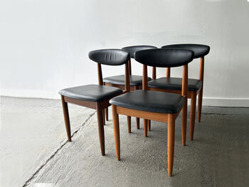 Schreiber Mid Century Extending Dining Table And Chairs, 3 of 12