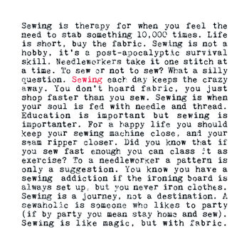 Sewing Quotes A5 Unframed Print, Crafter Gift, 3 of 6