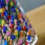 Multicoloured Blossom Hand Painted Bud Vase, thumbnail 4 of 5