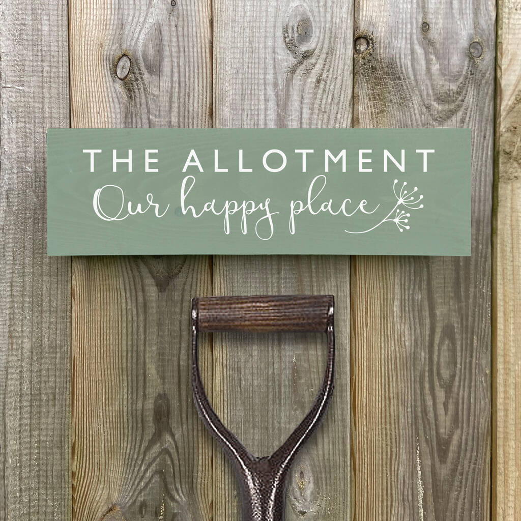 The Allotment Handcrafted Wooden Sign, 1 of 4