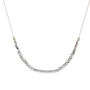 Grey Crystal Bead Curve Necklace, thumbnail 1 of 3