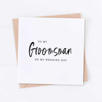 Page Boy Wedding Bridal Card, 4 of 5
