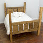 Handmade Reclaimed Wood Gated End Bed, thumbnail 1 of 2