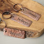 Motivational Copper Tag Keyring, thumbnail 1 of 5