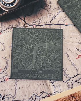 European Cities Slate Coaster Set, 4 of 7