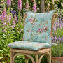 Set Of Two Floral Jardin Seat Pads With Ties, thumbnail 1 of 7