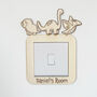 Personalised Dinosaur Light Switch Cover For Kids, thumbnail 6 of 7