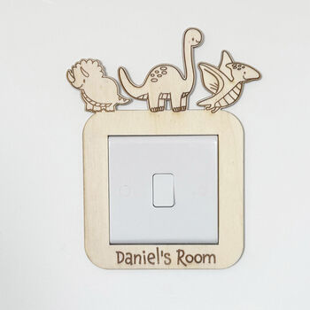 Personalised Dinosaur Light Switch Cover For Kids, 6 of 7
