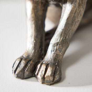 Bronze Scratching Hare Easter Ornament, 4 of 4