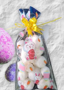 Happy Easter Candy Floss Cake And Bunny Tails Vegan And Dairy Free, 4 of 4