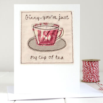 Personalised Cup Of Tea Card For Her For Any Occasion, 12 of 12