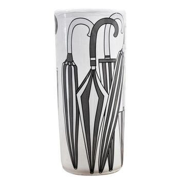 45cm Black White Ceramic Umbrella Stand Holder, 2 of 2