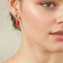 Pomegranate Seed Earrings, thumbnail 2 of 6
