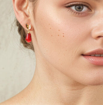 Pomegranate Seed Earrings, 2 of 6