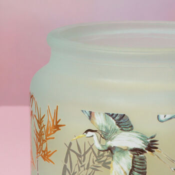 G Decor Crane Fresh Cotton Frosted Glass Big Jar Candle, 2 of 5