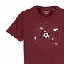 Everything Revolves Around Football Organic T Shirt, thumbnail 4 of 5
