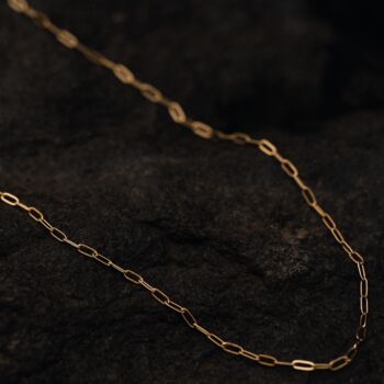 Men's 18 K Gold Plated Paperclip Chain, 6 of 11